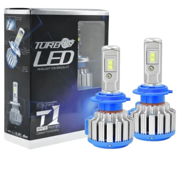 Светодиодные автомобильные LED лампы для фар H11 TurboLed T1 Комплект автоламп 2 шт