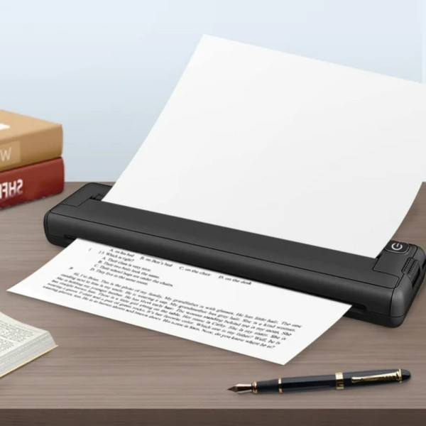 Портативный термопринтер А4Portable Printer с бумагой в наборе беспроводной дорожный для устройств iOS Android Портативный термопринтер А4Portable Printer с бумагой в наборе беспроводной дорожный для устройств iOS Android
