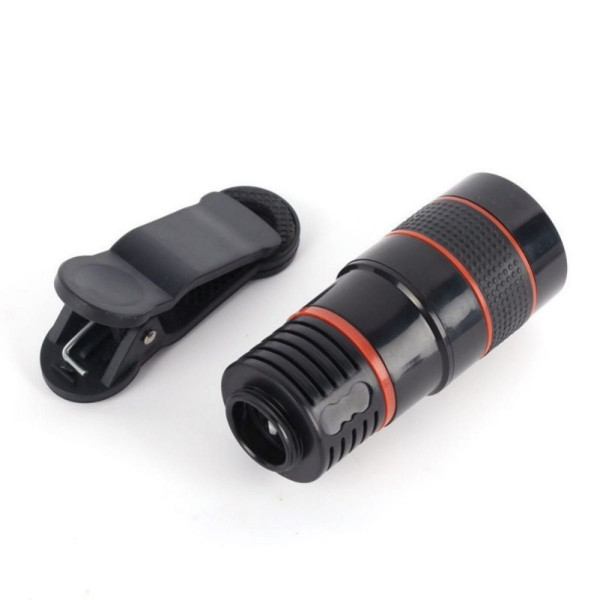 Съёмный объектив телескоп 8х для камеры мобильного телефона Mobile Phone Telescope линза с прищепкой