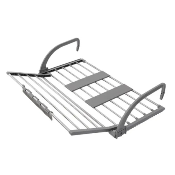 Сушилка для белья раскладная на радиатор Folding Clothes Hanger 3269В Двойная складная сушка для одежды обуви