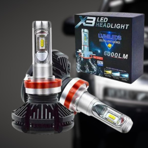 Автомобільні LED лампи у фари X3 H11 Світлодіодні автолампи 2 шт в комплекті