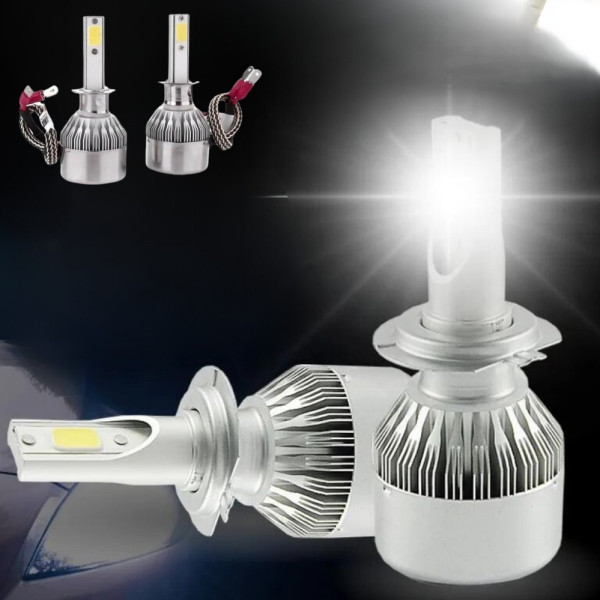 Автомобильные LED лампы для фар C6 H1 Комплект светодиодных автоламп 2 шт