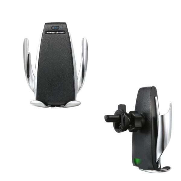 Автоматический держатель для телефона в машину Car Wireless Charger S5 с беспроводной зарядкой сенсорный