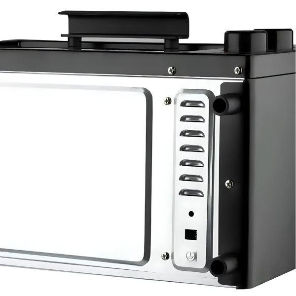Электрическая духовка 2в1 HM-748 Hoffmans Electronics мини электропечь гриль настольная 800W с таймером для дома