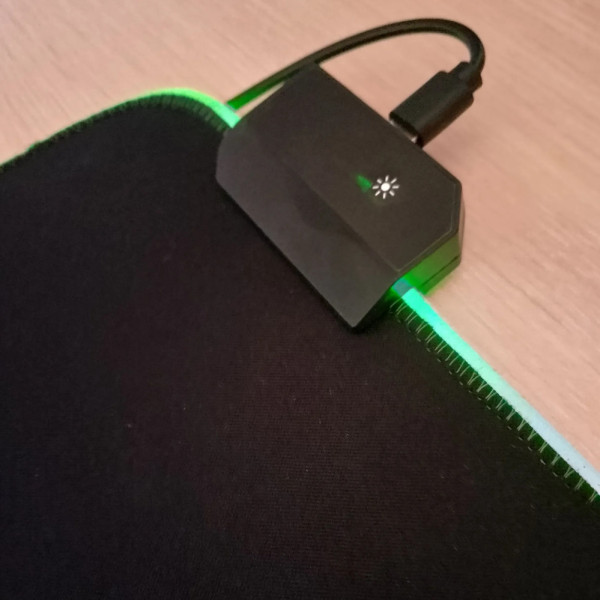 Игровой коврик для мыши с RGB подсветкой 70х30 см Настольный светодиодный коврик для клавиатуры с подсветкой