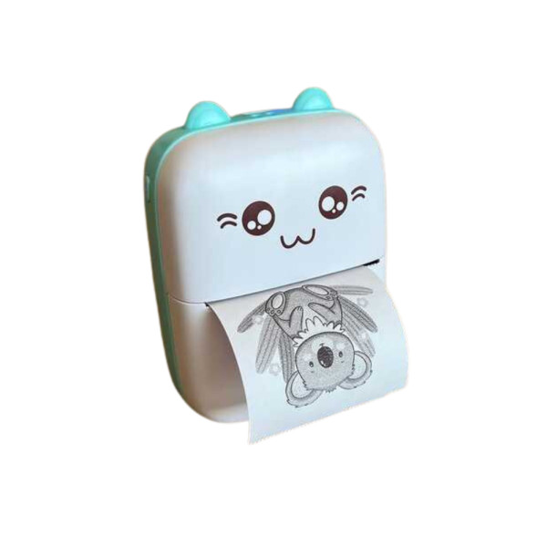 Термопринтер дитячий портативний для етикеток наклейок Міні принтер Mini printer з термодруком для телефону