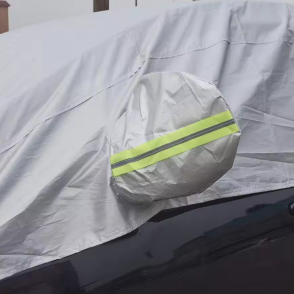 Защитный чехол для автомобиля 480х175х120см со светоотражающими полосами Тент от солнца и дождя для авто