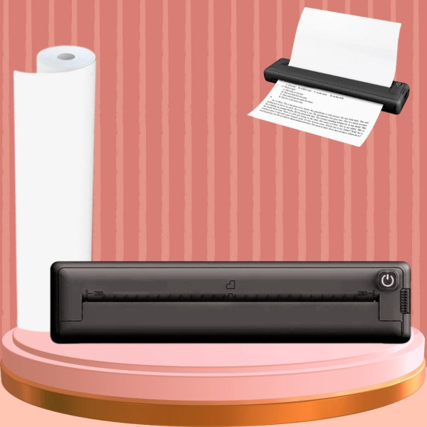Портативный термопринтер А4Portable Printer с бумагой в наборе беспроводной дорожный для устройств iOS Android Портативный термопринтер А4Portable Printer с бумагой в наборе беспроводной дорожный для устройств iOS Android