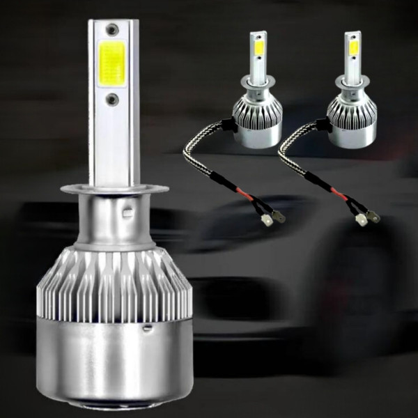 Автомобильные LED лампы для фар C6 H1 Комплект светодиодных автоламп 2 шт