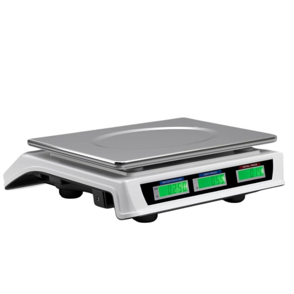 Электронные торговые весы Digital pricing scale на 40 кг аккумуляторные с дисплеем и расчетом стоимости