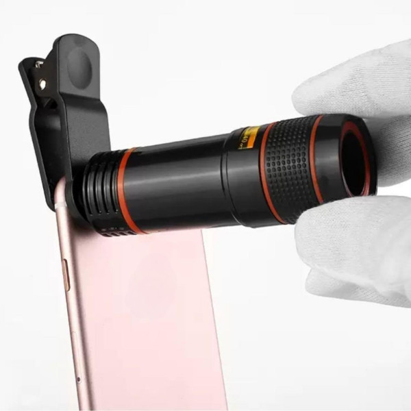 Съёмный объектив телескоп 8х для камеры мобильного телефона Mobile Phone Telescope линза с прищепкой