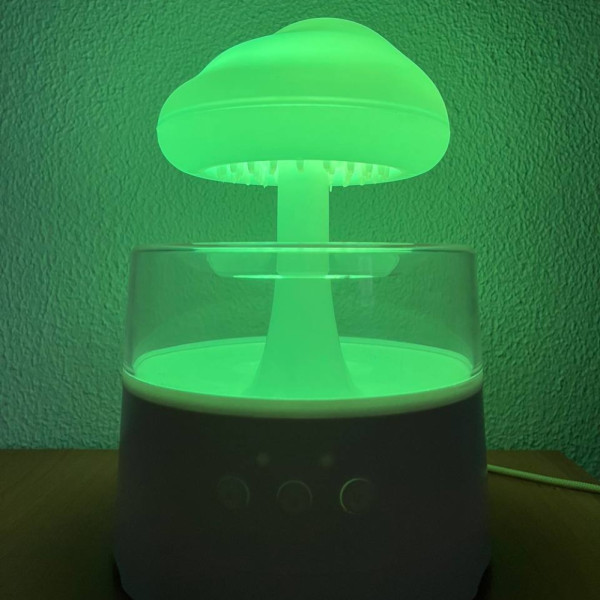 Увлажнитель воздуха Гриб с эфектом дождя Mushroom Ночник аромадиффузор с подсветкой