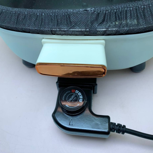 Кастрюля с антипригарным покрытием от сети Hoffmans Electronics HM-3030 Электрокастрюля с крышкой 6 л Голубая Кастрюля с антипригарным покрытием от сети Hoffmans Electronics HM-3030 Электрокастрюля с крышкой 6 л Голубая