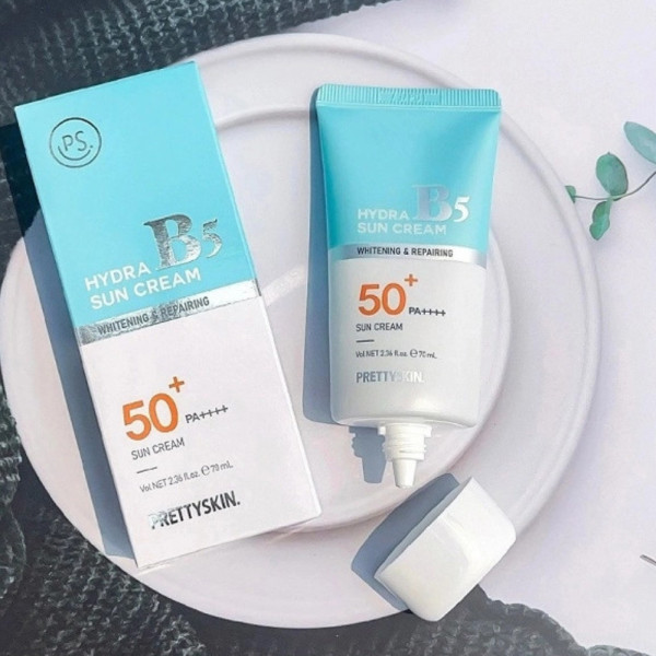 Солнцезащитный крем с отбеливающим эффектом Prettyskin Hydra В5 Sun Cream SPF 50+
