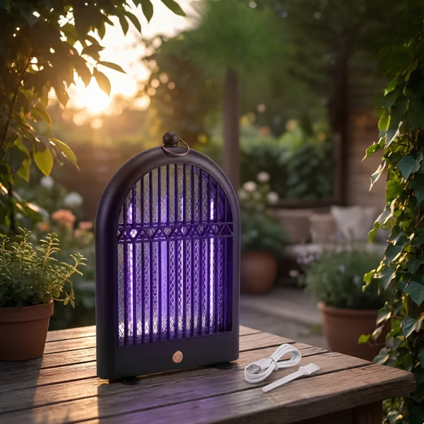 Антимоскитная электрическая лампа Electric Shock Mosquito Lamp Аккумуляторная лампа ловушка для насекомых