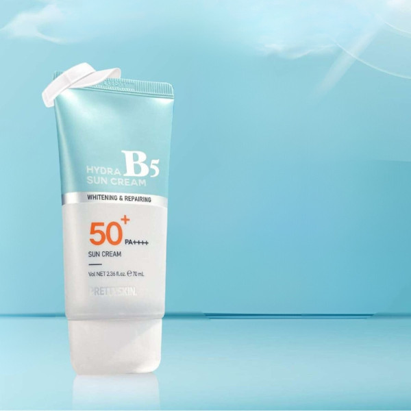 Солнцезащитный крем с отбеливающим эффектом Prettyskin Hydra В5 Sun Cream SPF 50+