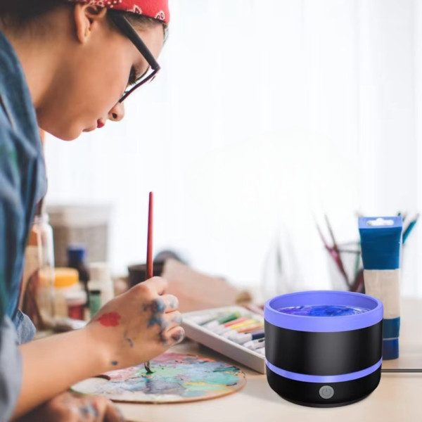 Очиститель для кисточек Машинка для чистки кистей для макияжа USB Мойка кистей для рисования