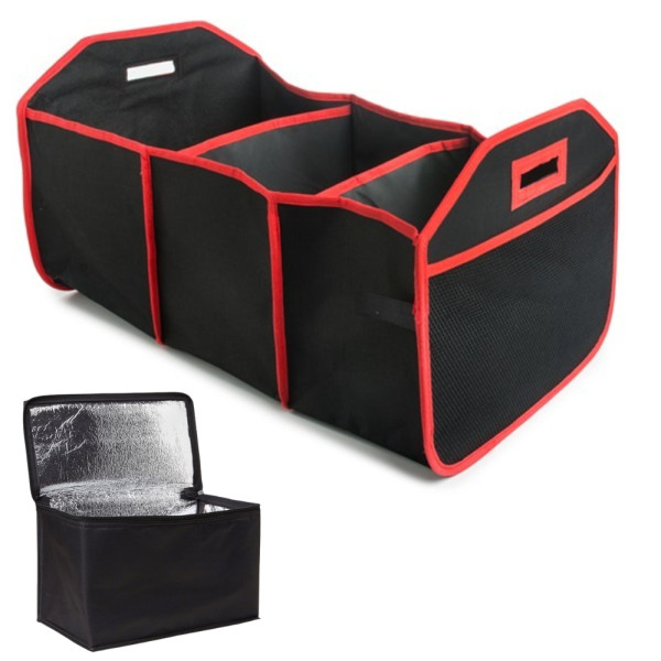 Складной органайзер для авто с термосумкой CarBag CoolerOrganizer Набор для хранения на 3 отделения в багажник