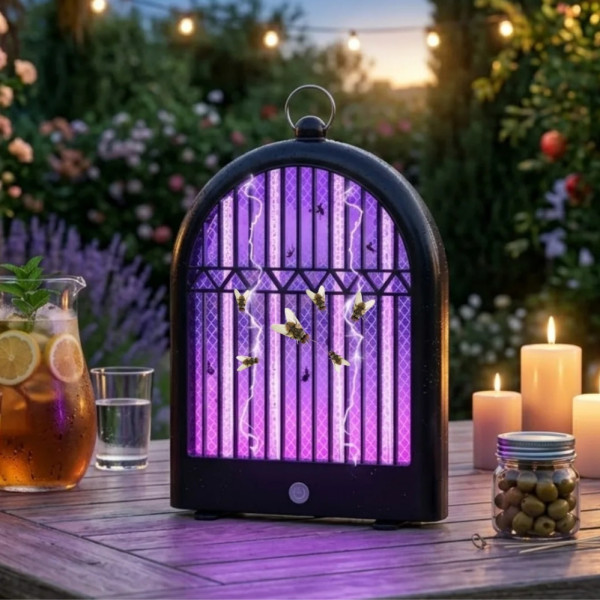 Антимоскитная электрическая лампа Electric Shock Mosquito Lamp Аккумуляторная лампа ловушка для насекомых