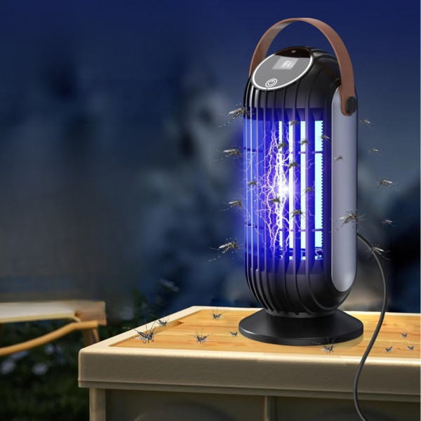Антимоскитная электрическая лампа с дисплеем BG-008 Electric Shock Mosquito Lamp Аккумуляторная лампа ловушка для насекомых