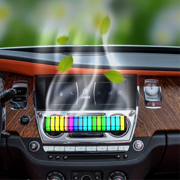 Ароматизатор в машину F1 Автомобильный ароматизатор с RGB подсветкой в виде ритма Освежитель с подсветкой
