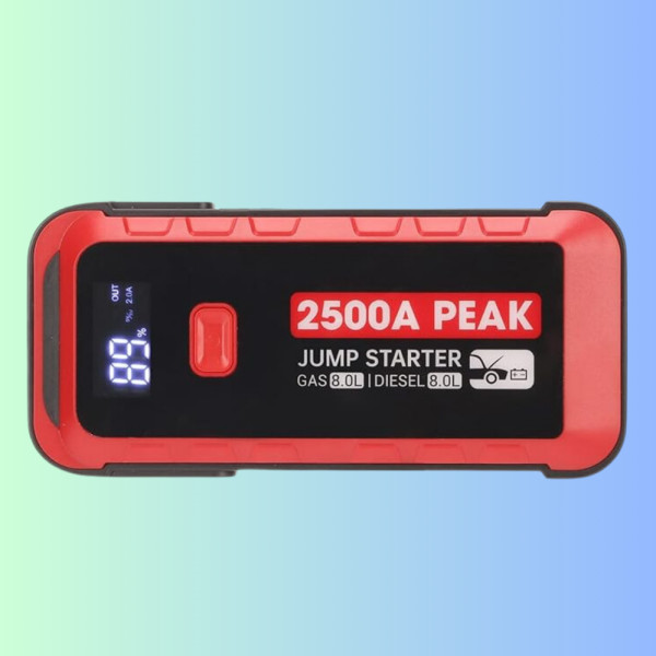 Пускова зарядка автомобільна 25800 mAh з ліхтариком Пускозарядний пристрій M43 портативний бустер для авто