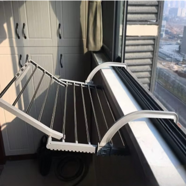 Сушилка для белья раскладная на радиатор Folding Clothes Hanger 3269В Двойная складная сушка для одежды обуви