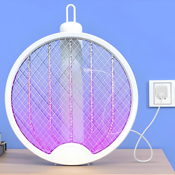 Электрическая мухобойка ракетка от насекомых Electric Mosquito Swatter Аккумуляторная антимоскитная лампа от комаров и мух
