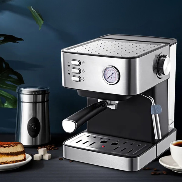Кофемашина рожковая Zepline ZP-6861 2500W Кофеварка эспрессо с функцией вспенивания молока
