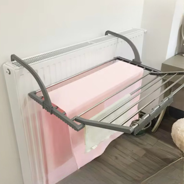 Сушилка для белья раскладная на радиатор Folding Clothes Hanger 3269В Двойная складная сушка для одежды обуви