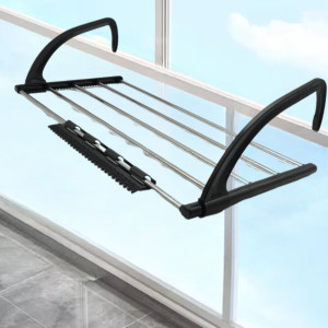 Сушарка для білизни з'ємна на радіатор Folding Clothes Shelf Складна сушка для одягу взуття на балкон