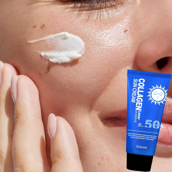 Солнцезащитный крем с коллагеном Eshumi Collagen Laser SPF 50+ Солнцезащитный крем с коллагеном Eshumi Collagen Laser SPF 50+