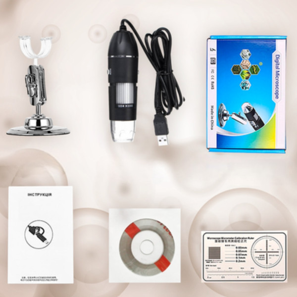 Цифровой электронный USB микроскоп с подсветкой Карманный микроскоп для пайки телефона с увеличением 1600х