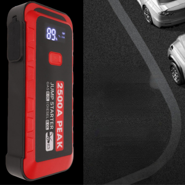 Пускова зарядка автомобільна 25800 mAh з ліхтариком Пускозарядний пристрій M43 портативний бустер для авто