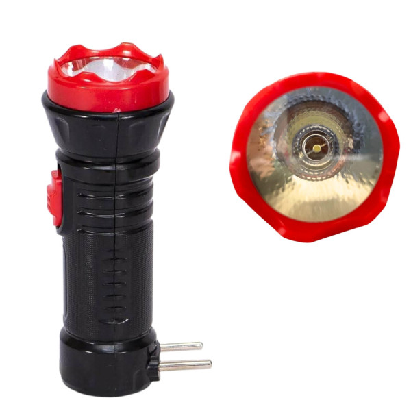 Ручной аккумуляторный фонарь с двумя режимами света Wimpex WX-2860 светодиодный фонарик с выдвижной вилкой Ручной аккумуляторный фонарь с двумя режимами света Wimpex WX-2860 светодиодный фонарик с выдвижной вилкой