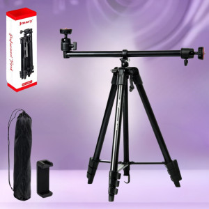 Штатив трипод Jmary KP-2207 телескопический с горизонтальной штангой для камеры и телефона универсальный