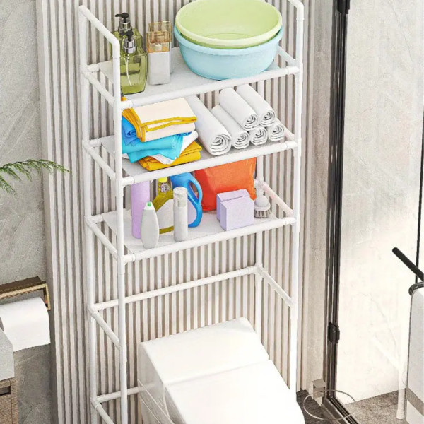 Металевий стелаж над унітазом Toilet Rack AY2035 Полиця органайзер підлогова для туалету 152х47х26смМеталевий стелаж над унітазом Металевий стелаж над унітазом Toilet Rack AY2035 Полиця органайзер підлогова для туалету 152х47х26смМеталевий стелаж над унітазом
