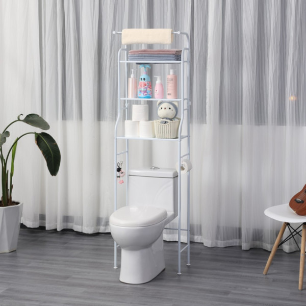 Металевий стелаж над пральною машиною Toilet Rack Полиця підлогова над унітазом Металевий стелаж над пральною машиною Toilet Rack Полиця підлогова над унітазом