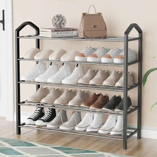 Органайзер полка для обуви компактная Shoe Rack 8814 Стеллаж для хранения на 5 ярусов 69х42х19