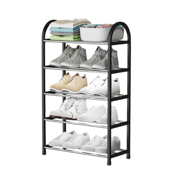 Полка стеллаж для хранения обуви в прихожую Shoe Rack 8807 Органайзер подставка на 5 ярусов 72х42х19
