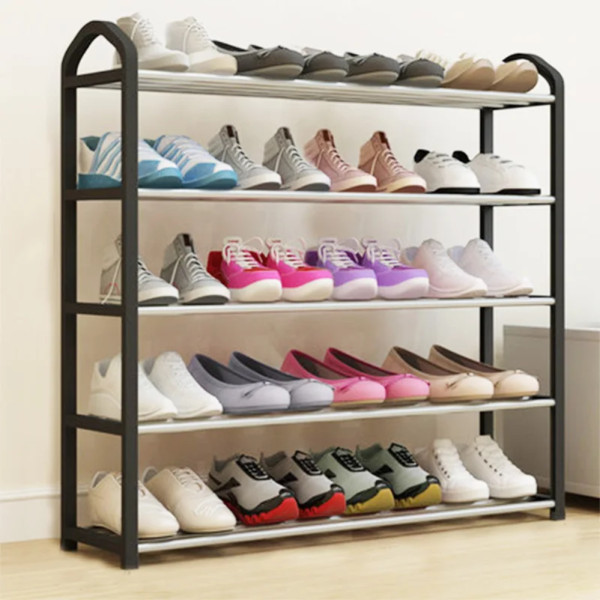 Органайзер полка для обуви компактная Shoe Rack 8814 Стеллаж для хранения на 5 ярусов 69х42х19
