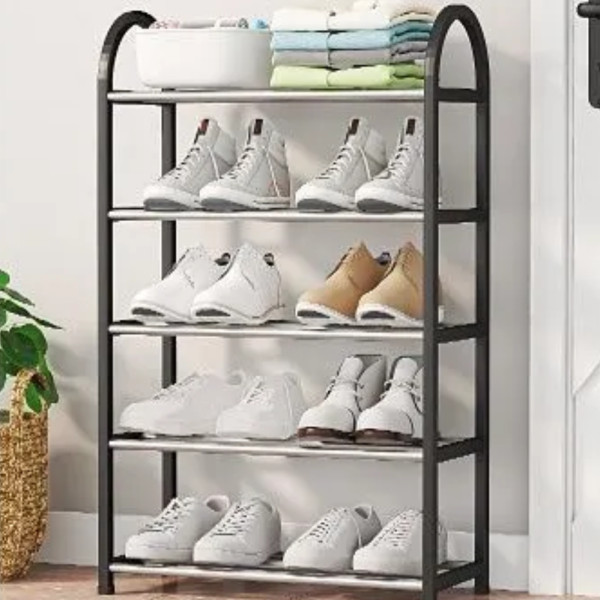 Полка стеллаж для хранения обуви в прихожую Shoe Rack 8807 Органайзер подставка на 5 ярусов 72х42х19