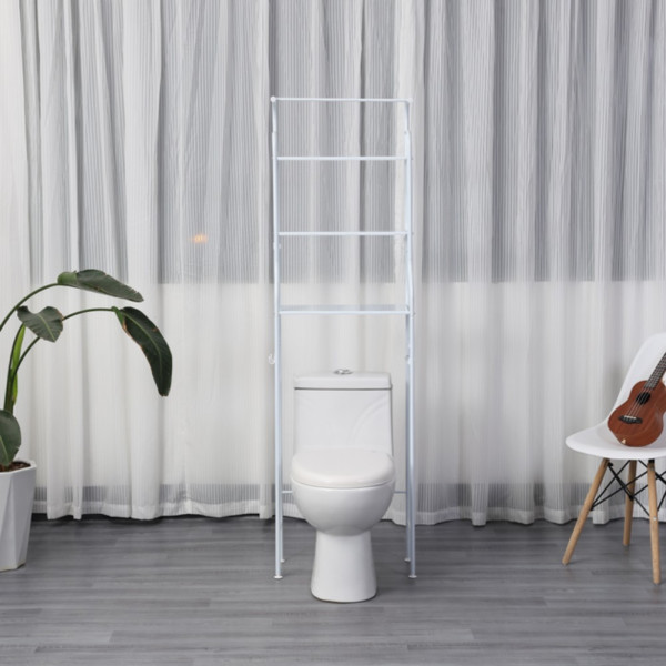 Металевий стелаж над пральною машиною Toilet Rack Полиця підлогова над унітазом Металевий стелаж над пральною машиною Toilet Rack Полиця підлогова над унітазом