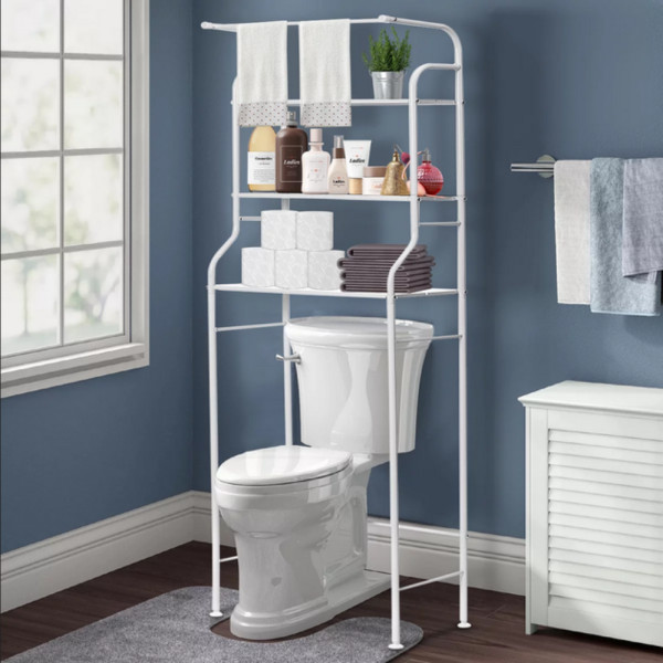 Металевий стелаж над пральною машиною Toilet Rack Полиця підлогова над унітазом