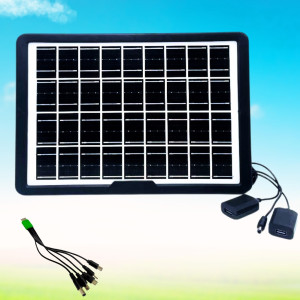 Портативная солнечная панель CcLamp 15W CL-0915 водонепроницаемая походная зарядка от солнца