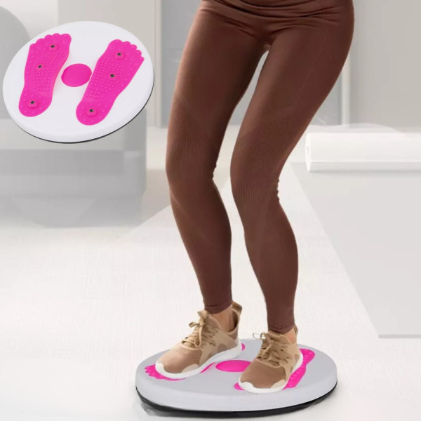 Диск вращающийся спортивный WAIST TWISTING с массажным эффектом для ног и талии напольный