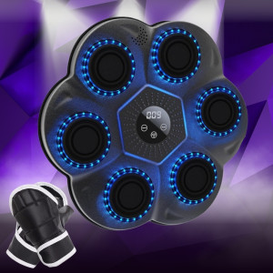 Настінний боксерський тренажер з LED підсвіткою музичний Боксерська Bluetooth мішень для боксу та відпрацювання ударів