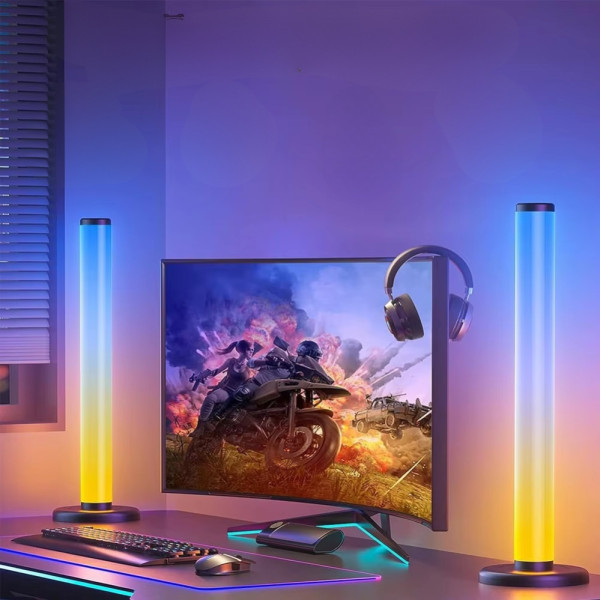 Светодиодные LED торшеры настольные RGB светильники Лампы с пультом регулировкой яркости и синхронизацией музыки Фоновое освещение