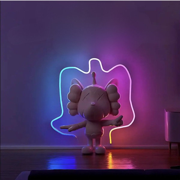 Світлодіодна LED стрічка RGB 2 м Розумна неонова стрічка із синхронізацією музики Гнучкий неон