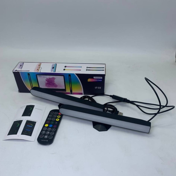 Світлодіодні RGB панелі Настільні світильники з APP SMART та пультом LT-22 Фонове LED світло комплект 2 шт Світлодіодні RGB панелі Настільні світильники з APP SMART та пультом LT-22 Фонове LED світло комплект 2 шт